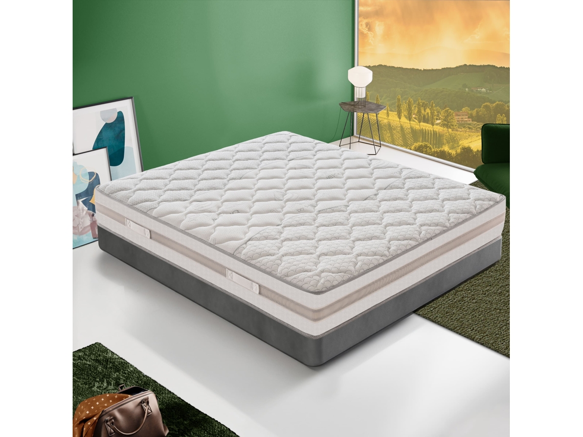 Colchón Ilovesleep Parigi (70x190x25 cm, muelles ensacados + espuma viscoelástica)