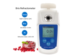 Refractómetro Brix Digital Con Compensación Automática De Temperatura Para Medir La Concentración De Azúcar En Frutas, Bebidas Y Agua.