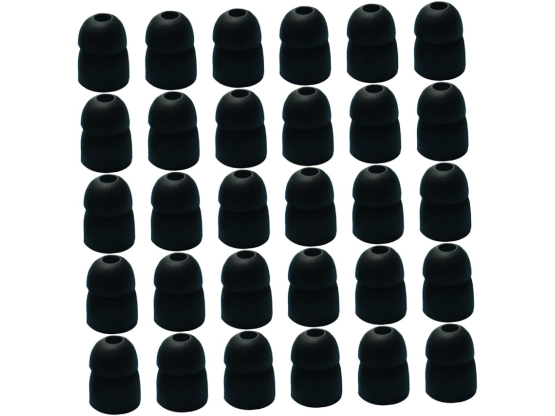 Puntas De Silicona Para Auriculares, Talla S, Negras, 50 Unidades, Compatibles Con Auriculares.