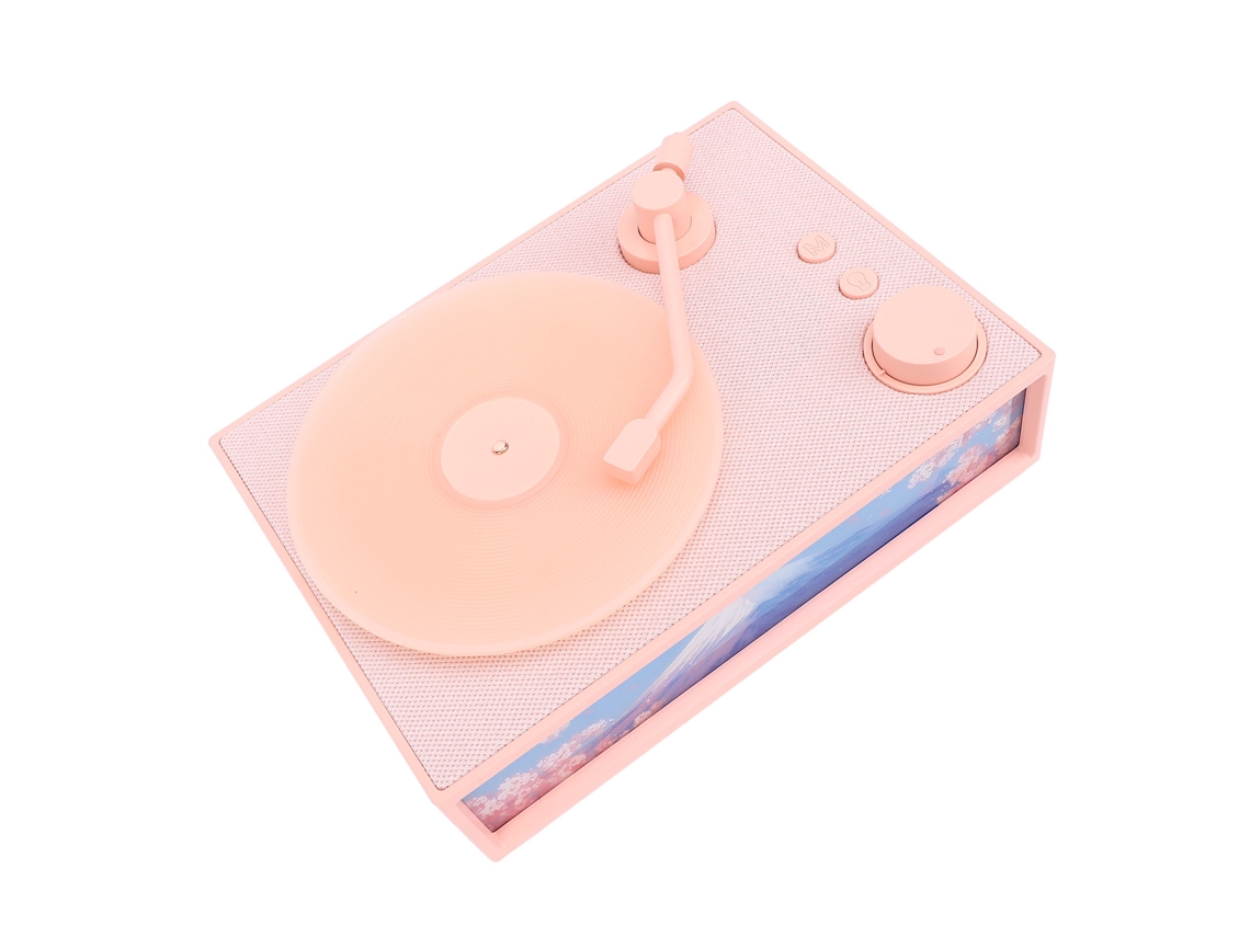 Altavoz Bluetooth Con Aceite Esencial Usb Retro Aromaterapia Tocadiscos Altavoz Inalámbrico Para Decoración Del Hogar Regalos De Cumpleaños Rosado