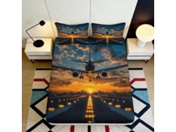 Estampado Diseño Microfibra Funda Microfibra Diseño Almohada Juego Color 200x25cm