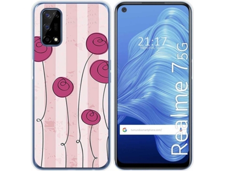 Carcasa Realme 7 5G TUMUNDOSMARTPHONE Flores Vintage Multicolor