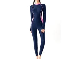 RNEMITERY Traje de buceo unisex - Mono con cremallera delantera, mangas largas, de neopreno elástico