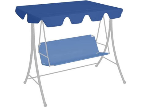 Dosel de repuesto columpio de jardín VIDA XL azul (150/130x105/70 cm)