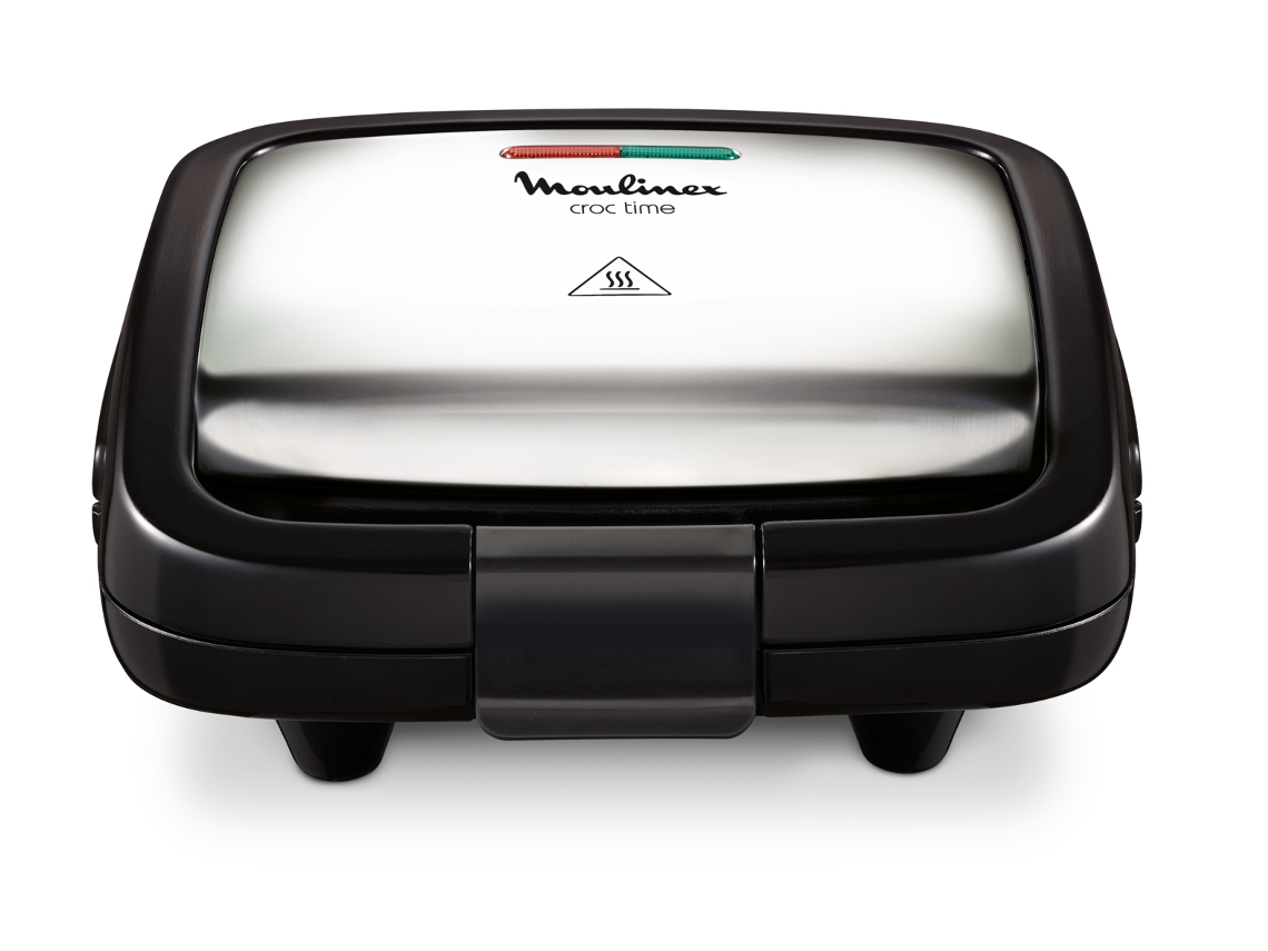 SZ192 sandwichera 700 W Negro, Acero inoxidable MOULINEX