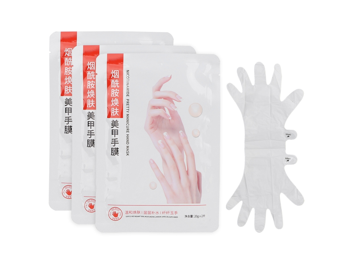 Máscara Exfoliante Para Mãos Secas Reparadora Máscara Peel Hidratante Luvas De Mãos 2pcs X 3packs