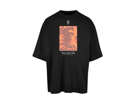 Camiseta para Unisexo MISTER TEE (L - Algodón - Negro)