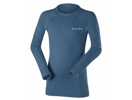 Blusa para Niño FALKE Wool-Tech Azul para Fitness (134 cm/140 cm)