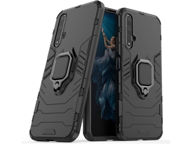 Carcasa Honor 20 Pro Military Defender Ring Negro