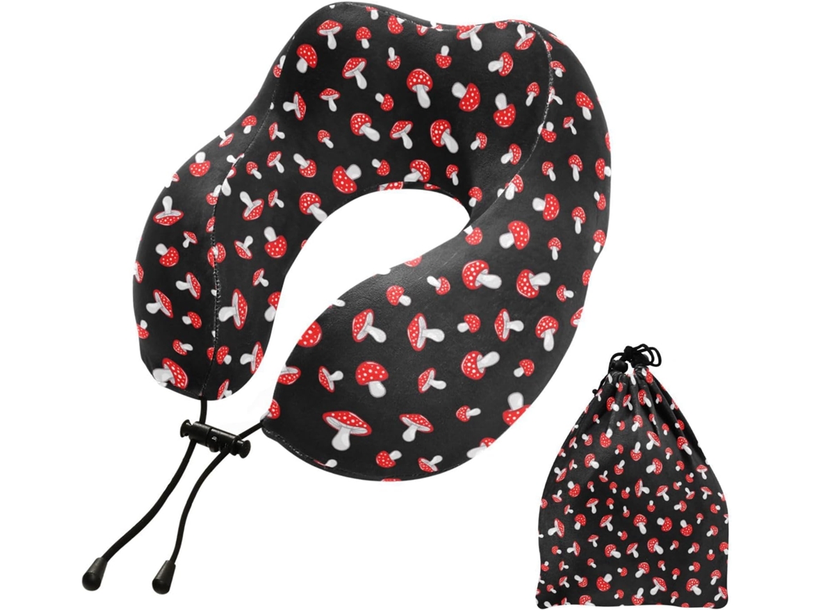 Almohada Viaje Dormir Aviones Espuma Viscoelástica Poliéster Viscoelástica. Fácilmente Soporte Fácil