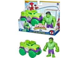 Figura de Acción MARVEL Spidey Vehiculo Con Figura Hulk (16,5 x 8,1 x 21,6 cm)
