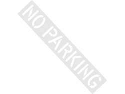 Plantilla De Línea De Prohibido Estacionar - 40,6 X 264,2 Cm. Herramientas De Marcado De Silicona Reutilizables Para Señales.
