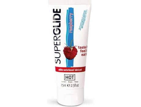 Lubricante HOT Comestible Superglide Frambuesa (75ml)