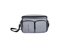 Bolsa Multifuncional De Gran Capacidad Para Cochecito Con Múltiples Bolsillos - Gris