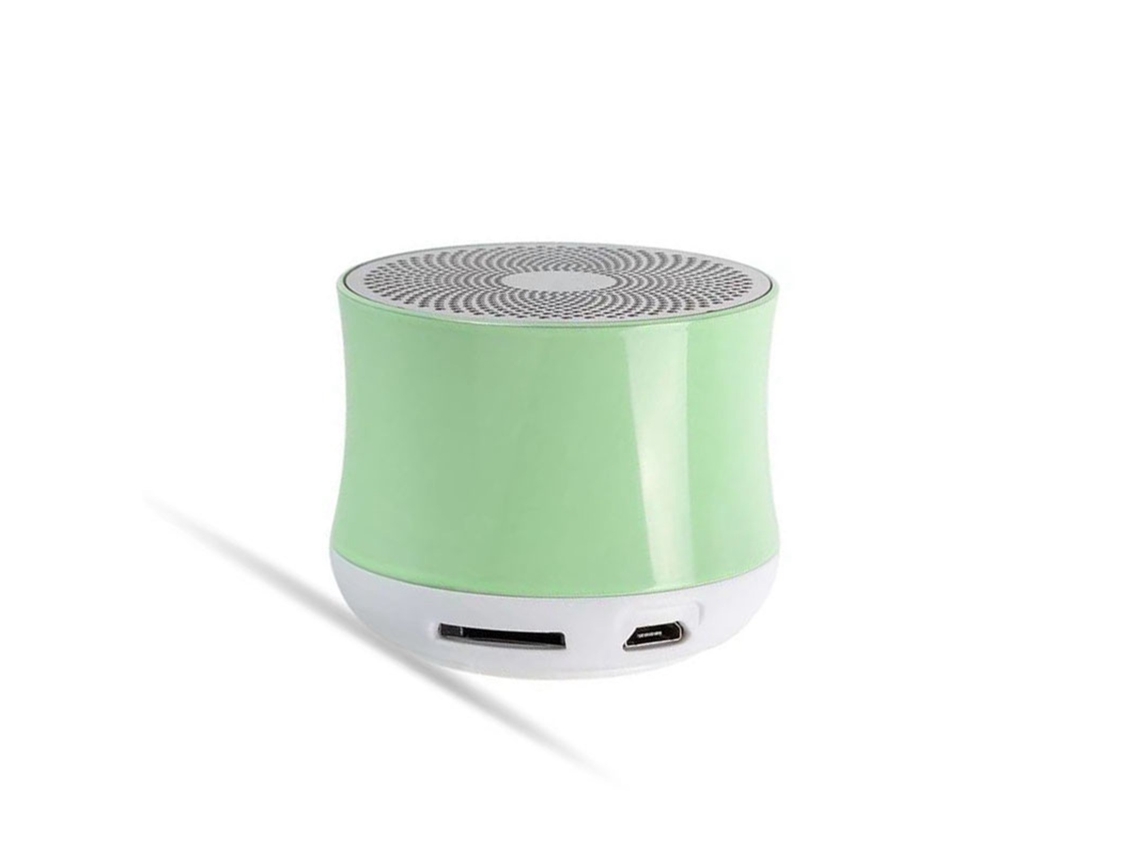 Mini Altavoz Bluetooth Portátil Con Ranura Para Tarjeta, Sonido Nítido, Graves Potentes, Diseño Compacto, Color Verde.