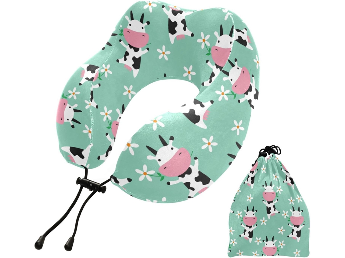 Almohada Viaje Dormir Aviones Espuma Viscoelástica Poliéster Viscoelástica. Fácilmente Soporte Fácil
