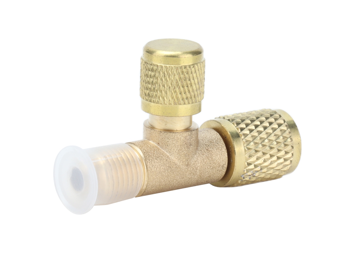 Válvula Adaptadora De Carga De Refrigerante 1/4sae A R22 R12 R134 Para Aire Acondicionado Hvac