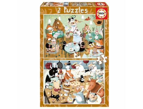 Puzzle EDUCA 2X48 Pecas Contos Da Floresta 19687