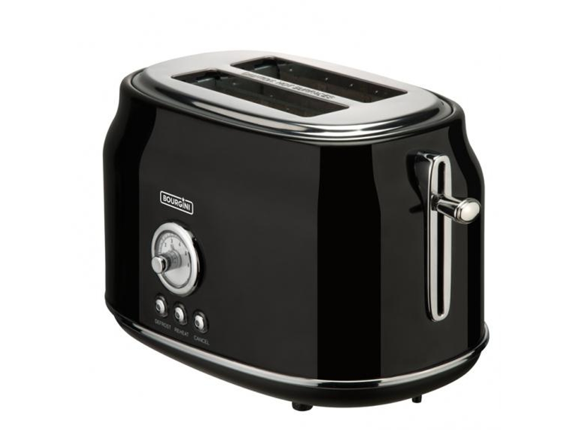 BOURGINI Retro 2 Rebanadas 815 W Negro