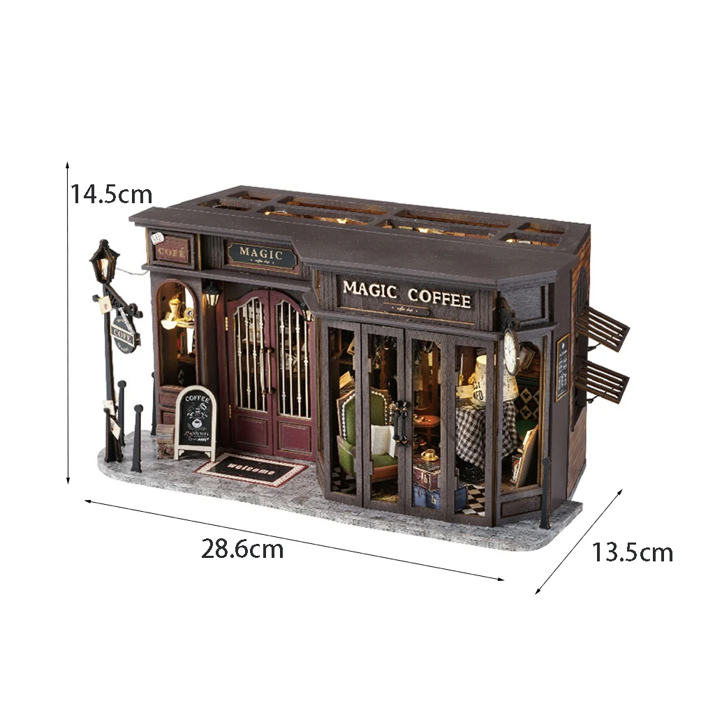 Kit De Construcción De Casa De Madera Con Rompecabezas 3d - "tienda Retro Mágica"