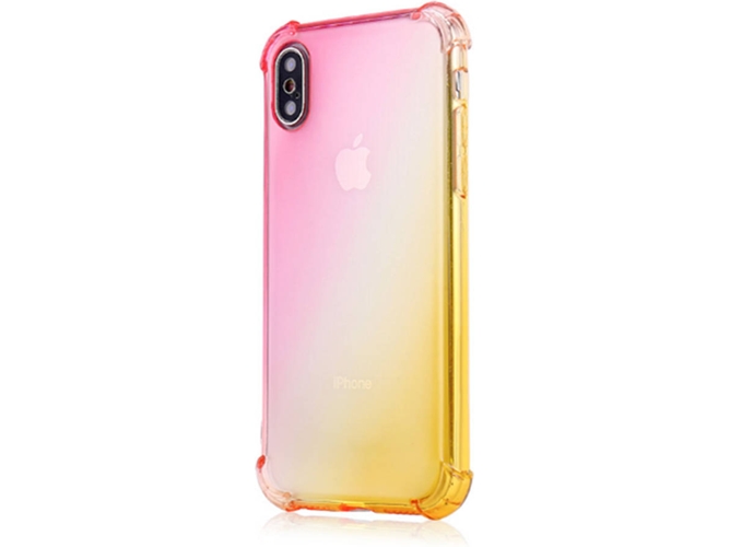 Funda iPhone XR WJS Gradient Shock Absorption Rosa