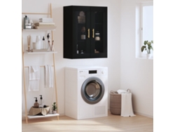 Armario De Pared Negro 69,5x34x90 Cm
