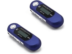 Reproductor Mp3 Mini Usb 2.0 (2 Unidades), Botón Pequeño, Música, Pantalla Lcd, Enchufe Multilingüe
