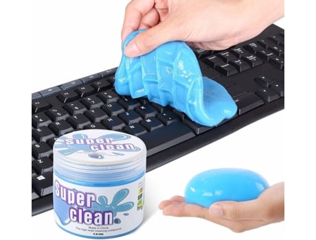 Gel limpiador de teclado Super Clean (190 g) para portátiles, ordenadores, ventiladores de coche, calculadoras