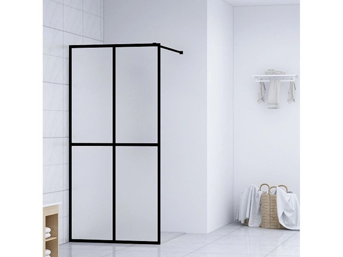 Mampara De Ducha Vidrio Templado Esmerilado 90x195 Cm