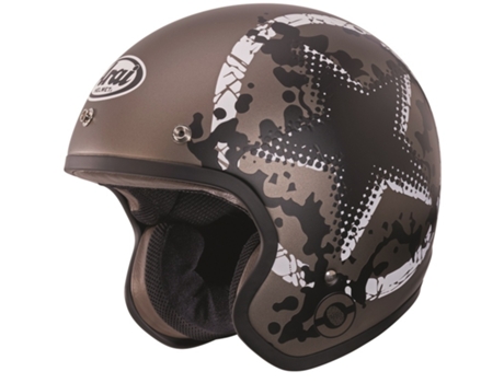 Casco de Moto ARAI Jet Freeway Classic (Marrón - XS)