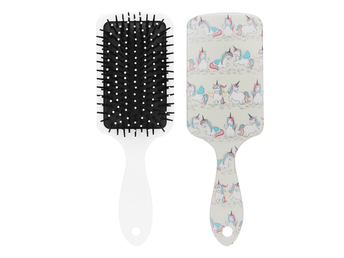 Peine Antiestático Con Imprimación Colorida Para Masaje Y Desenredar Cabello Resistente A Enredos (beige)