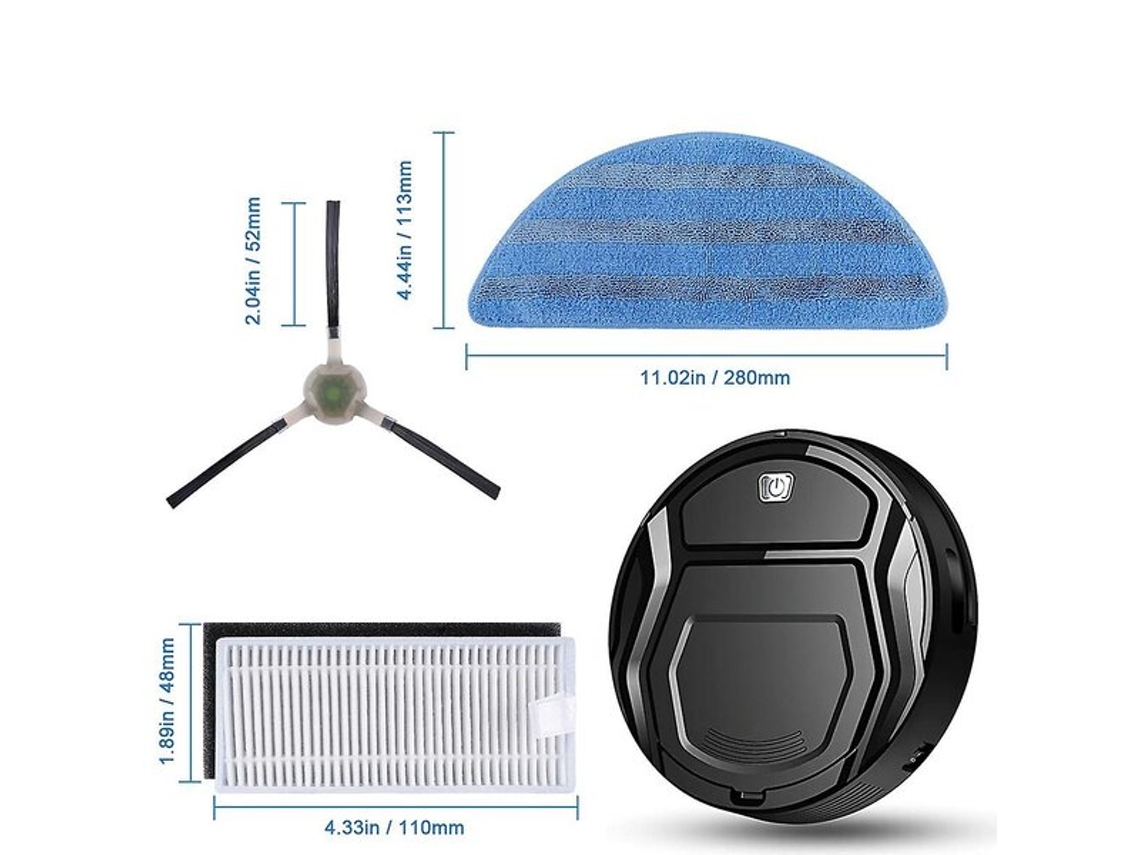 Kit de accesorios para aspiradora robot M201, U180, M571, M200, M500, M501, M520, T700 y T800. Repuestos Vayotoy.
