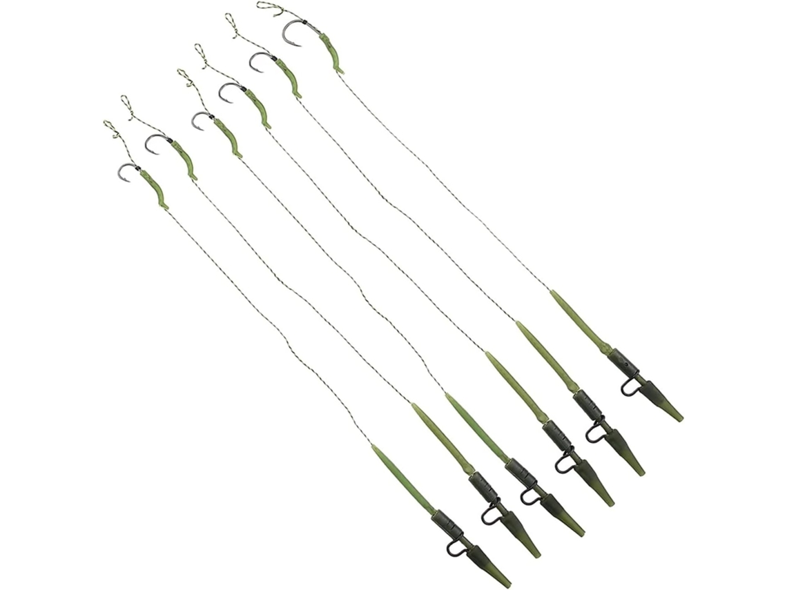 Juego De Anzuelos Portátiles Moisture Circle Fish 6 Piezas Con Clips Seguridad Para Plomo, Tamaños 2, 4, Y ...