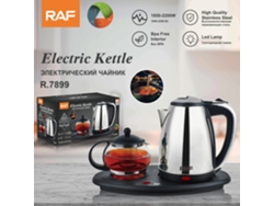 Juego de té estándar europeo con hervidor eléctrico, hervidor eléctrico con aislamiento de acero inoxidable y juego de té. Mdug
