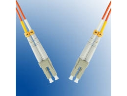 Cable Fibra Óptica MICROCONNECT (LC - 10 m - Naranja)