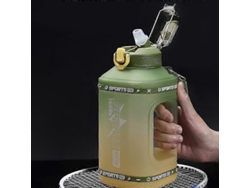 Botella De Agua Deportiva De 1,5 L Con Pajita De Silicona Para Viaje, Ideal Para Ejercicios Rosewell