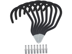Juego 8 Soportes Bicicletas Acero Carbono Resistencia Montaje Pared Garaje Al Alta