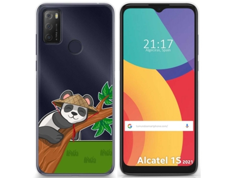 Carcasa Alcatel 1S 2021 / 3L 2021 TUMUNDOSMARTPHONE Dibujos Transparente Multicolor