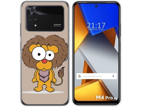 Carcasa para Xiaomi Poco M4 Pro 4G TUMUNDOSMARTPHONE Dibujos Leon Multicolor