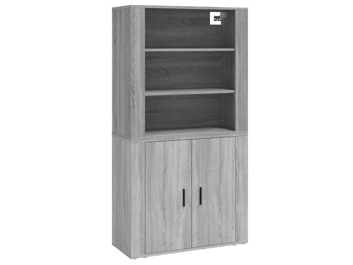 Maison Exclusive - Aparador Alto De Madera Contrachapada Gris Sonoma