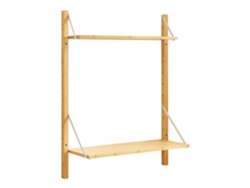 Estantería de pared Tingvoll con 2 estantes 85x65x25cm - Bambú [EN.CASA]