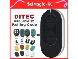 Mando A Distancia Para Puerta De Garaje Ditec Entrematic Zen 2/4 Gol4 Bixlg4 Bixlp2 Bixls2 433,92 Mhz