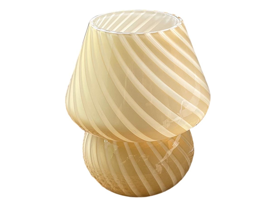 Lámpara de mesa de vidrio soplado a mano, luz de noche slowmoose