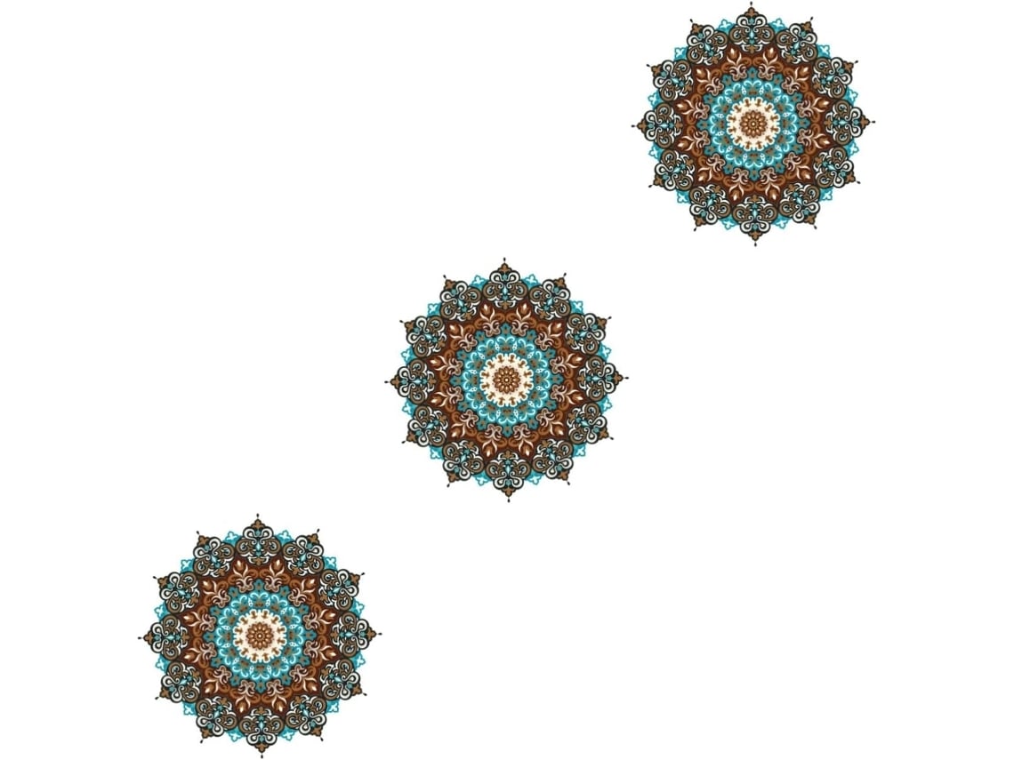 Láminas De Pegatinas Decorativas Autoadhesivas De Mandala Para Pared, Ideales Para Sala De Estar Y