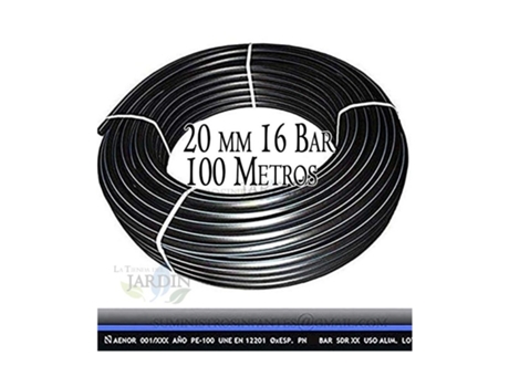 Tuberia Polietileno Alimentaria 20 Mm 16 Bar 100M Pe100 Alta Densidad Aenor SUINGA