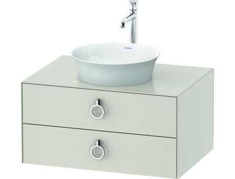 DURAVIT Tulip blanco, mueble de baño colgado en la pared, ancho 800 x fondo 550mm, con 2 cajones, con tirador, WT49900