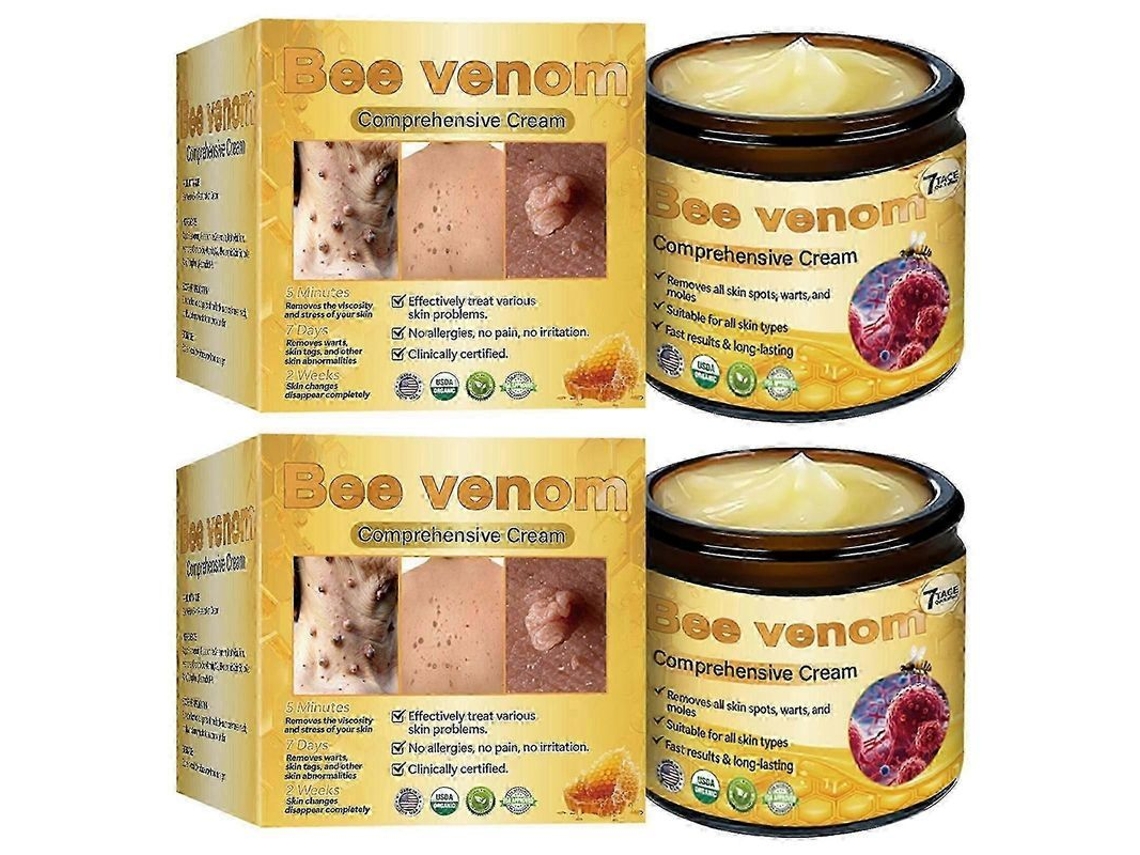 Crema Completa De Veneno De Abeja (1-3 Dosis), Tratamiento Profesional Antiverrugas Para Todo Tipo De Piel.
