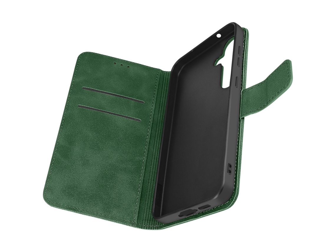 Funda Tipo Libro Fe Tender Para Samsung Galaxy S23, De Cuero Verde