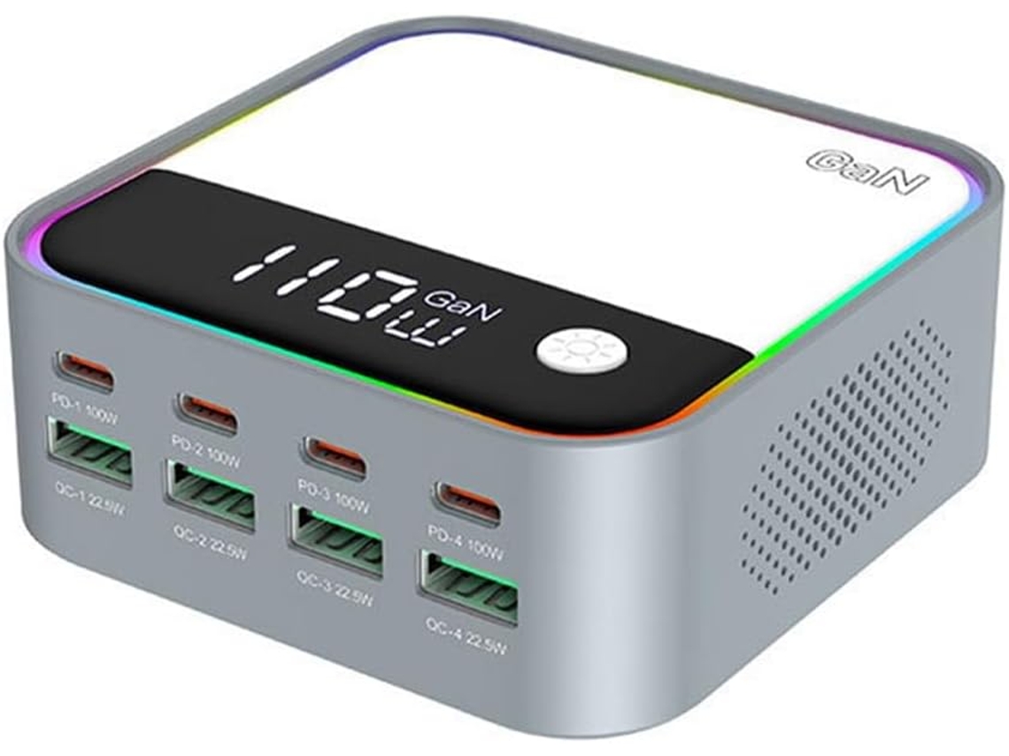 Estación de carga USB a Tipo-C QC3.0 de 8 puertos - SFUSHOS
