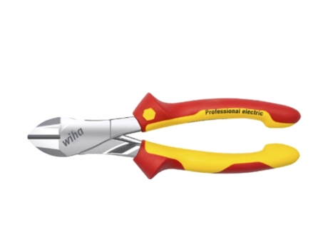 WIHA Alicates de corte diagonal de fuerza Professional electric con DynamicJoint® con resorte de apertura conectable y desconectable (41279)